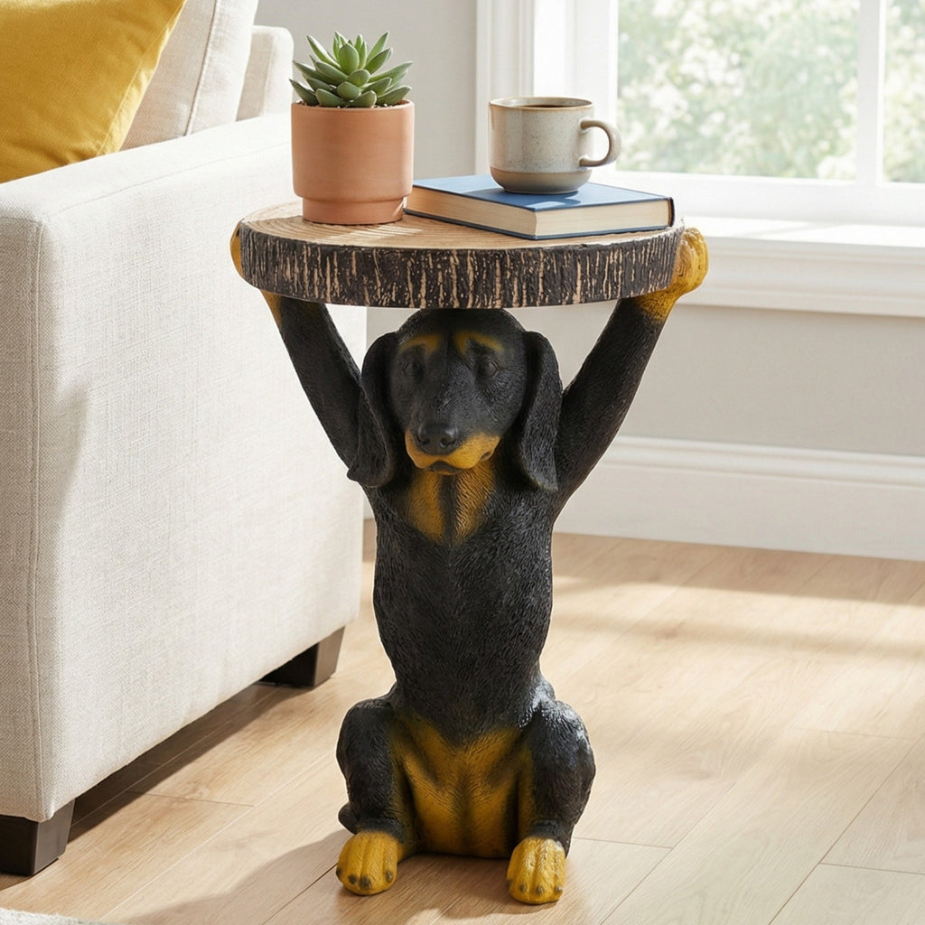 Black Dog Sculptural Side Table — product view 2