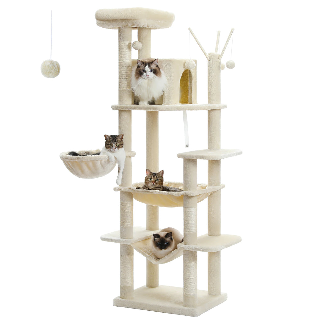 Multi-Level Plush Cat Tree & Condo — product view 8
