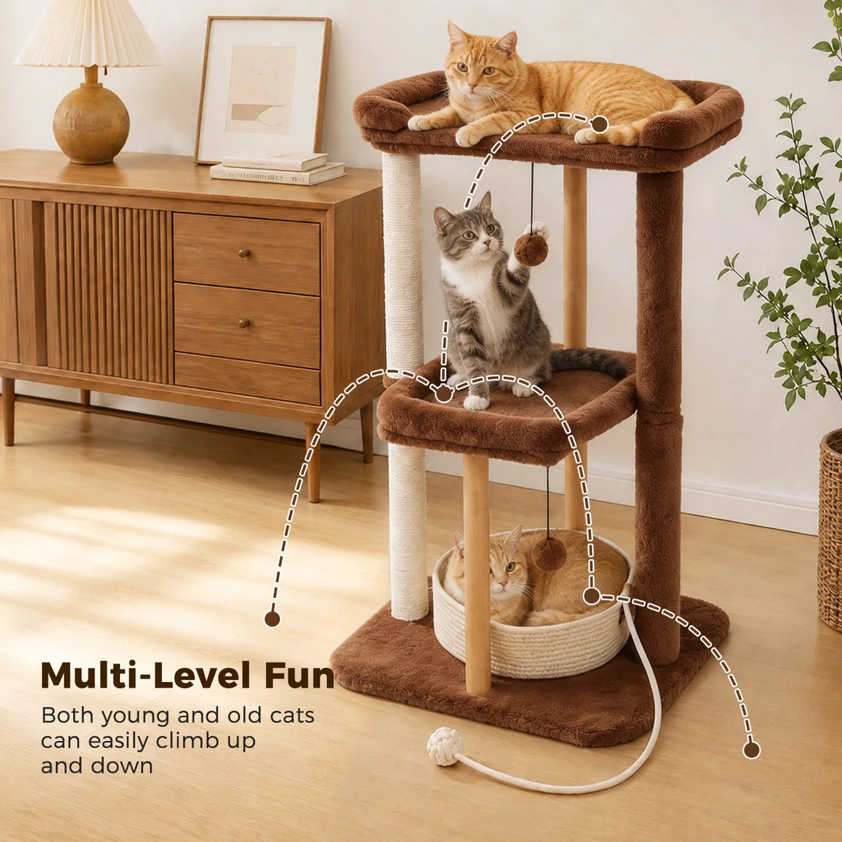 Wood Cat Tree