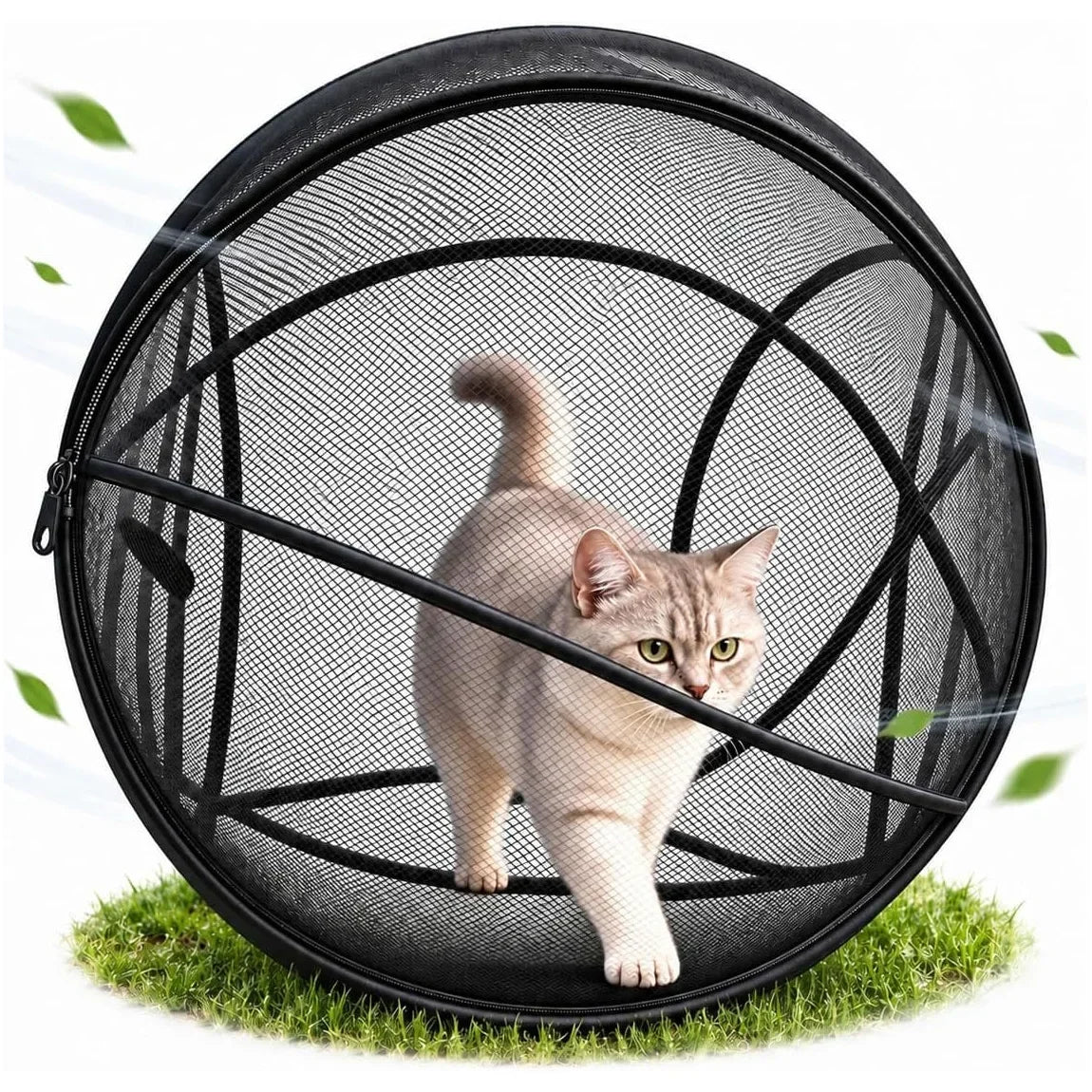 PurrPlay™ 🐱🎾 — 360° Rolling Cat Playpen