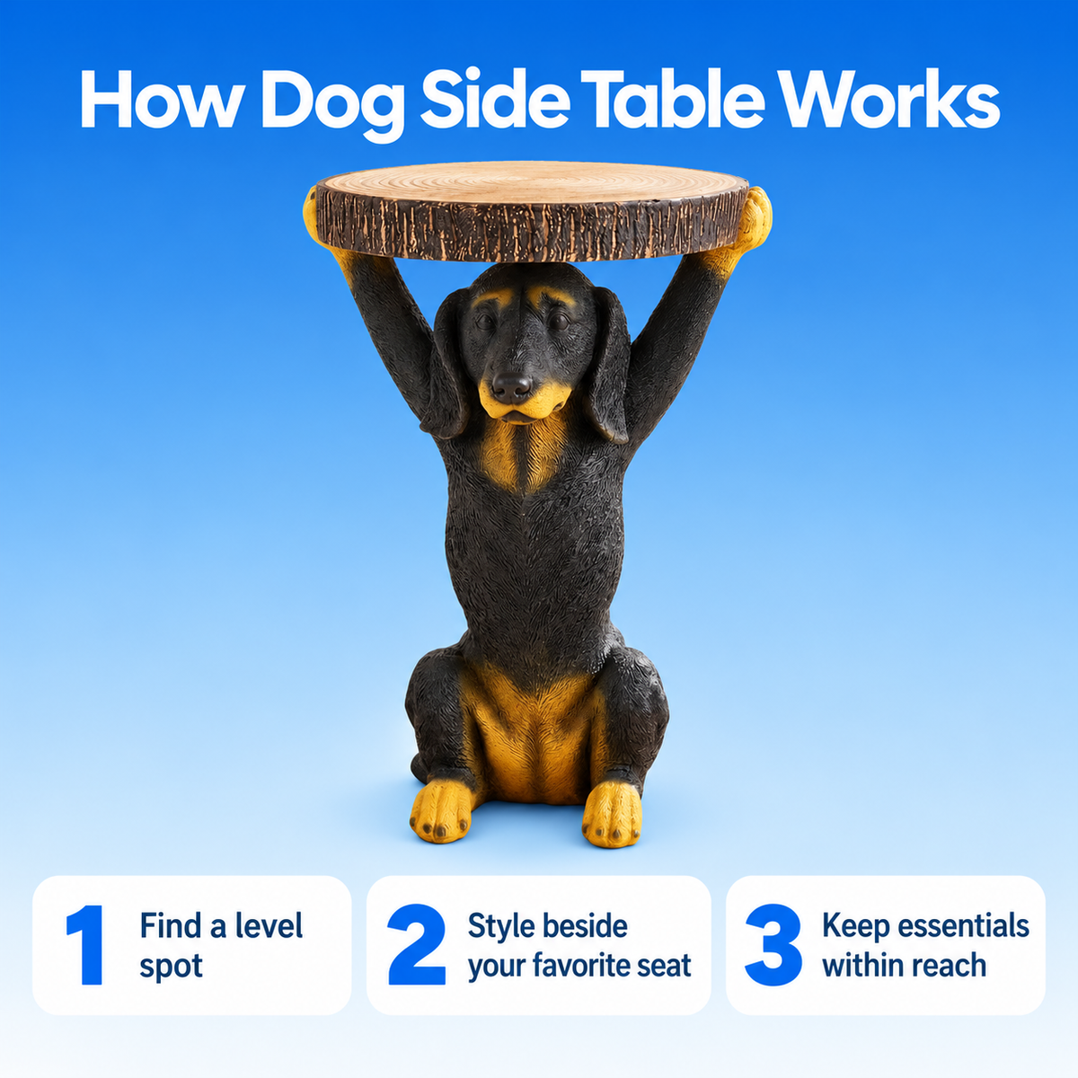 Dog Side Table — how to use