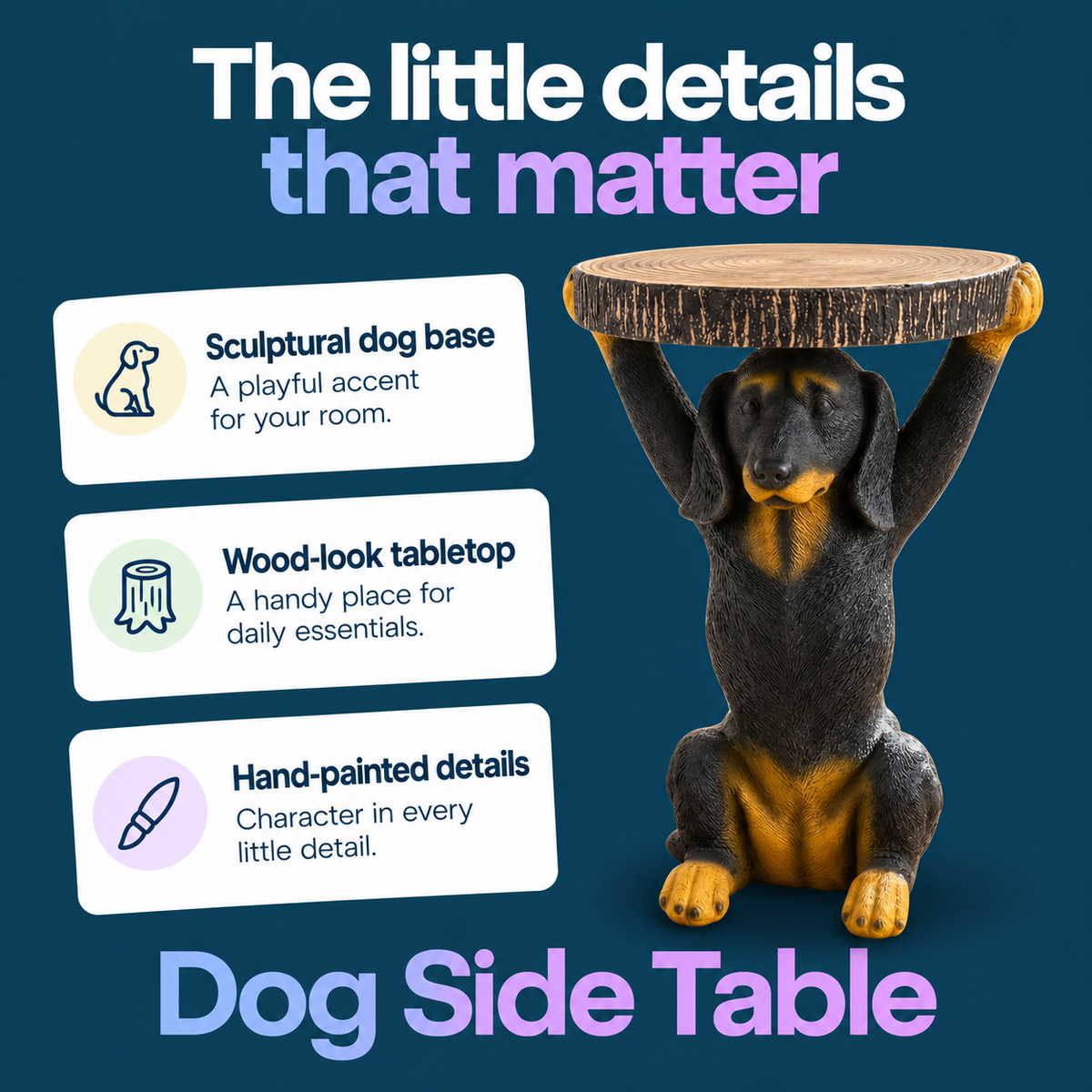 Dog Side Table — product highlights