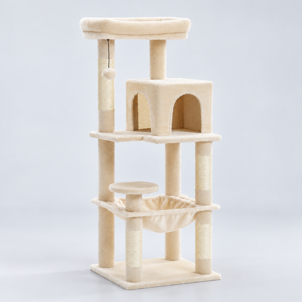 Hammock Cat Tower — studio product photo