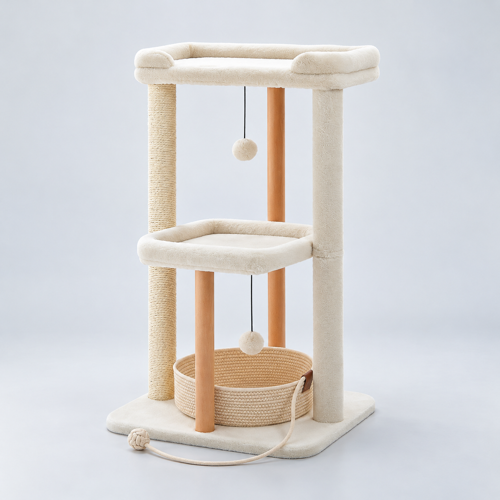 Wood Cat Tree studio product photo